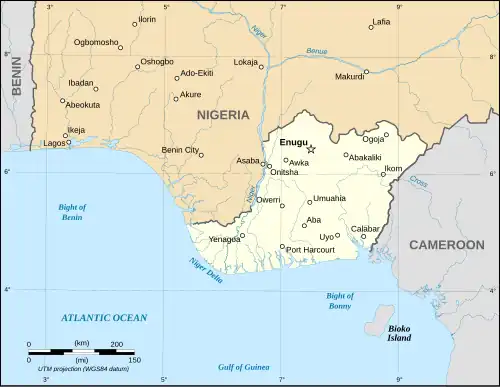 Republic of Biafra in May 1967