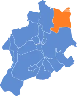 Location of Hałcnów within Bielsko-Biała