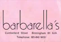 Birmingham Barbarella's logo
