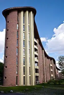 Bispebjerg Bakke in Copenhagen (2006). A postmodern building designed in collaboration with artist Bjørn Nørgaard.