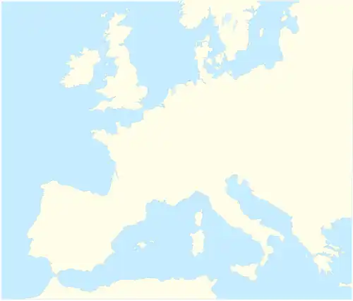 2019 Euro Beach Soccer League is located in Europe