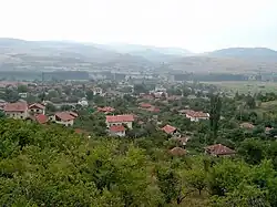 View of Blazhievo village from the top