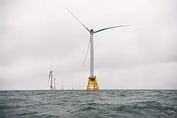 Image 54The Block Island Wind Farm is the first commercial offshore wind farm in the United States. (from Rhode Island)