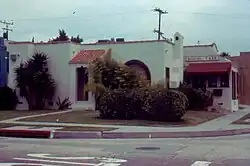 the exterior of the Bodhi Tree Bookstore as seen from Westbourne Avenue in the early 1970s.