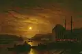 Moonlit evening in Constantinople