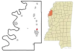 Location in Bolivar County