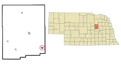 Location of St. Edward, Nebraska