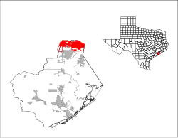 Location in Brazoria County in the state of Texas