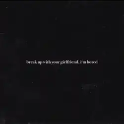 A black background with the song's title in lowercase white font placed at the center of the cover.