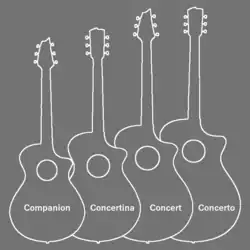 Breedlove Guitar Body Shapes as of 2021