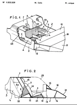 Jean Celle Patent drawing