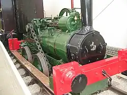 Traction engine-based railway locomotive, as used on the Brill Tramway