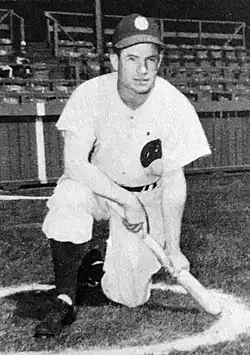 Brooks Holder in 1947, as a member of the Oakland Oaks