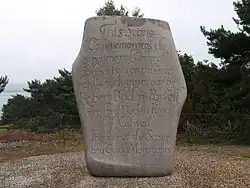 Image 22Memorial stone on Brownsea Island commemorating the first Scout encampment, Aug 1-9, 1907, Brownsea Island
