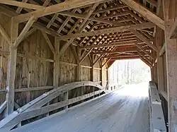 Bowers Covered Bridge showing construction details
