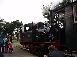 Hoya at Bruchhausen-Vilsen station with goods wagon 53