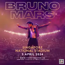 Poster of Mars' concert in Singapore