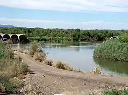 The ruins of the dam