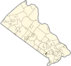 Location of Feasterville in Bucks County