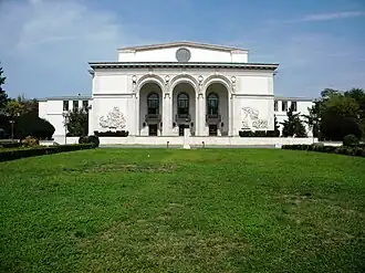 National Opera (Opera House and Ballet Theatre), Bucharest, 1952–1953, by Octav Doicescu, Paraschiva Iubu, Nicolae Cucu and Dan Slavici[119]