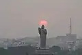 Sunset on Buddha Statue, Hussain Sagar