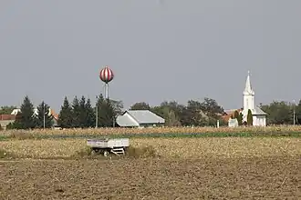 View towards the cemetery