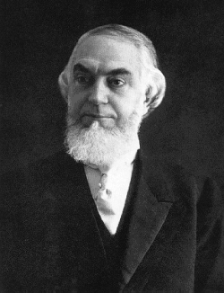 Jehovah's Witnesses founder Charles Taze Russell wearing a Shenandoah