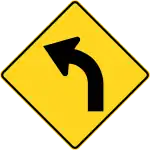 Curve to left