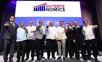 Duterte with his Cabinet