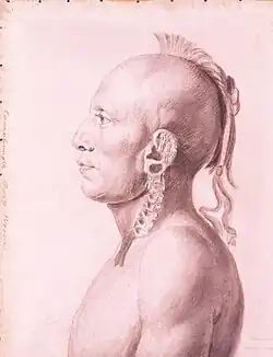 Cachasunghia, Osage Warrior, c. 1804–06 (New-York Historical Society)
