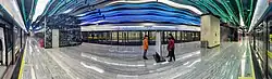 Line 8 platform 1 panorama (boarding platform)