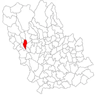 Location in Prahova County
