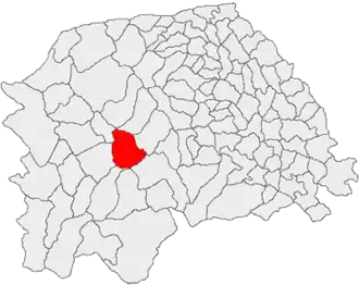 Location in Suceava County