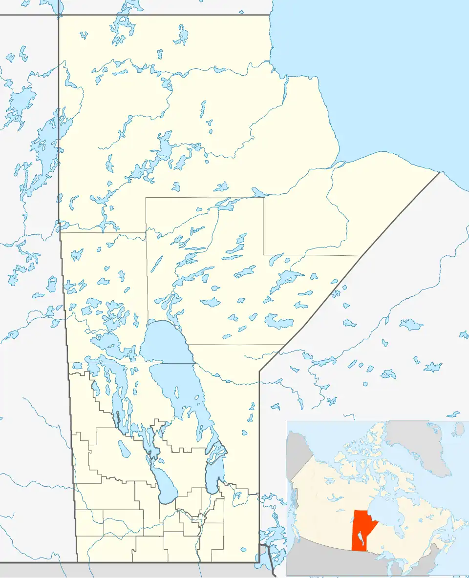 1988 Winter Olympics torch relay is located in Manitoba