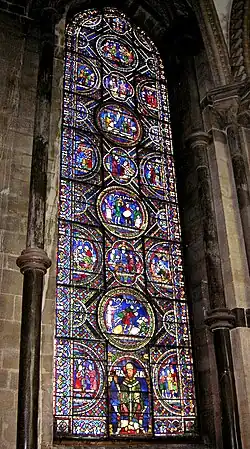 Thomas Becket window at Canterbury Cathedral (13th c.)