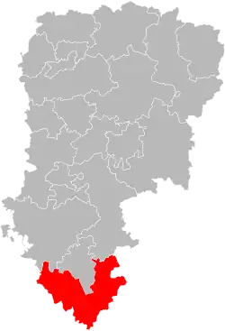 Situation of the canton of Essômes-sur-Marne in the department of Aisne