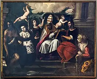 Saint Gregory with Saints 1600