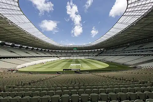 Internal view of Arena Castelão