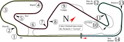Layout of the Circuit de Catalunya