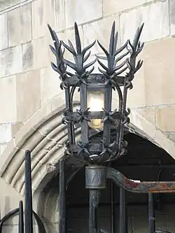 Samuel Yellin ironwork lamp