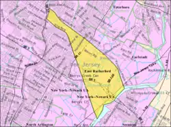 Census Bureau map of East Rutherford, New Jersey
