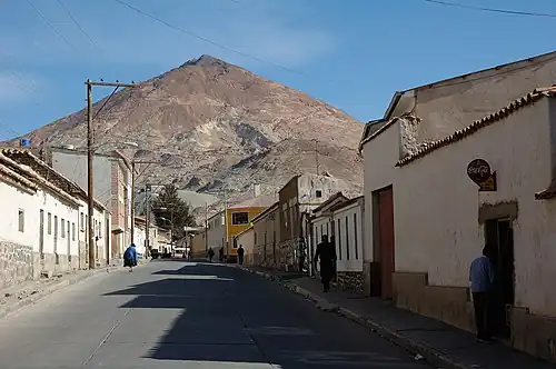 Image 8The Cerro Rico, from which the Spanish drew most of their silver (from History of Bolivia)