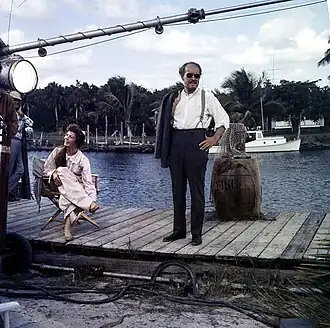Kelly and Chana Eden in 1958 on set of Wind Across the Everglades