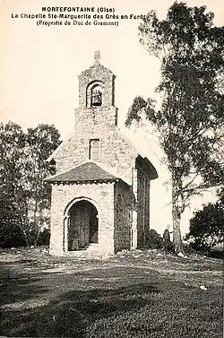 The Sainte-Marguerite-des Grès chapel, c. 1852, which replaced a Romanesque pilgrimage chapel.