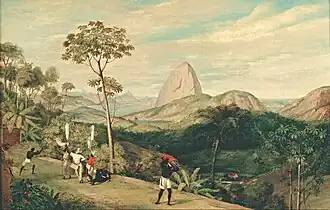 View of Sugarloaf from the Silvestre road, c. 1823. Painting by Charles Landseer.