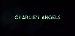 The logo for Charlie's Angels, depicting the cyan-yellow gradiental text "Charlie's Angels", being uppercased on a background.