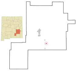 Location of Hagerman, New Mexico