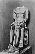 Chephren's seated statue