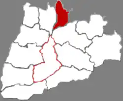 Location in Yuncheng