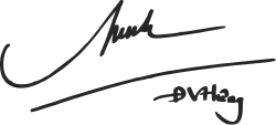 Dam Vinh Hung signature